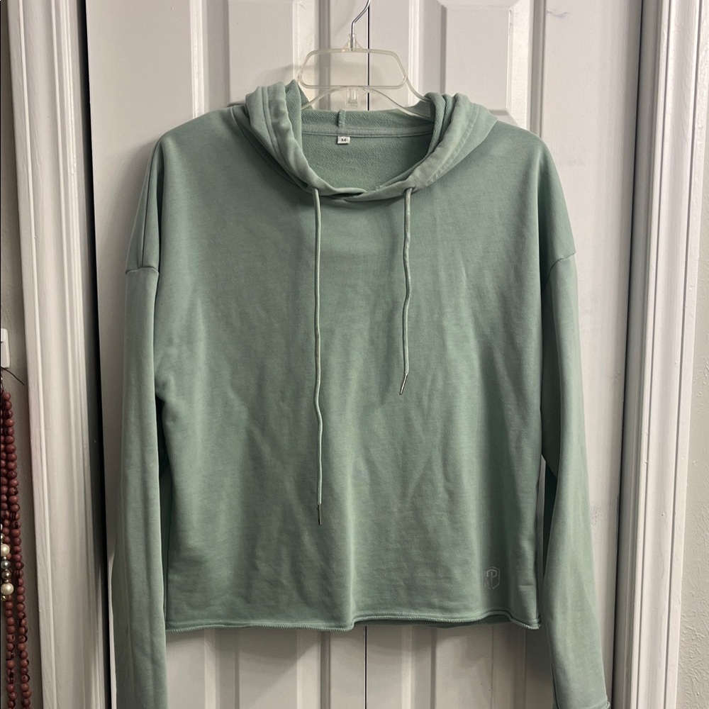 Born Primitive Sage Green Lightweight Drawstring Hoodie